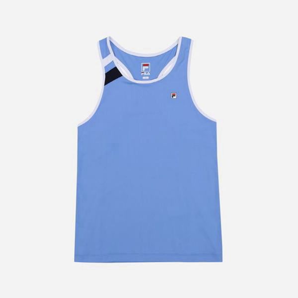 Fila Line Sleeveless Women's T-Shirts - Blue,NZ 219-21963